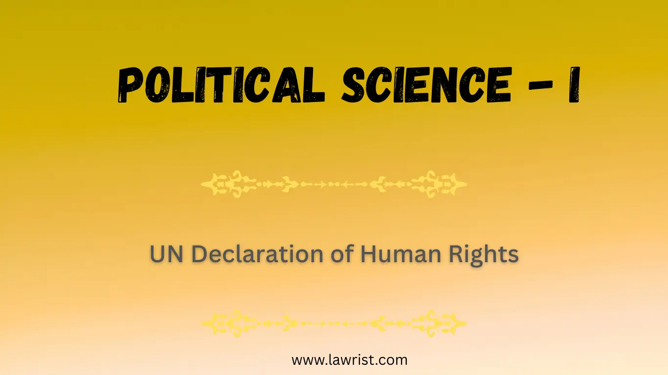 UN Declaration of Human Rights